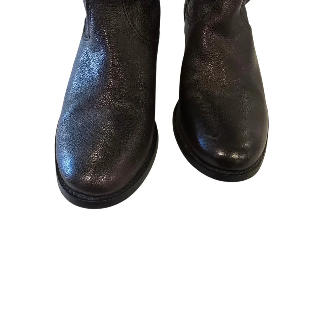 FRYE Tall Brown Leather Boots Size 5.5